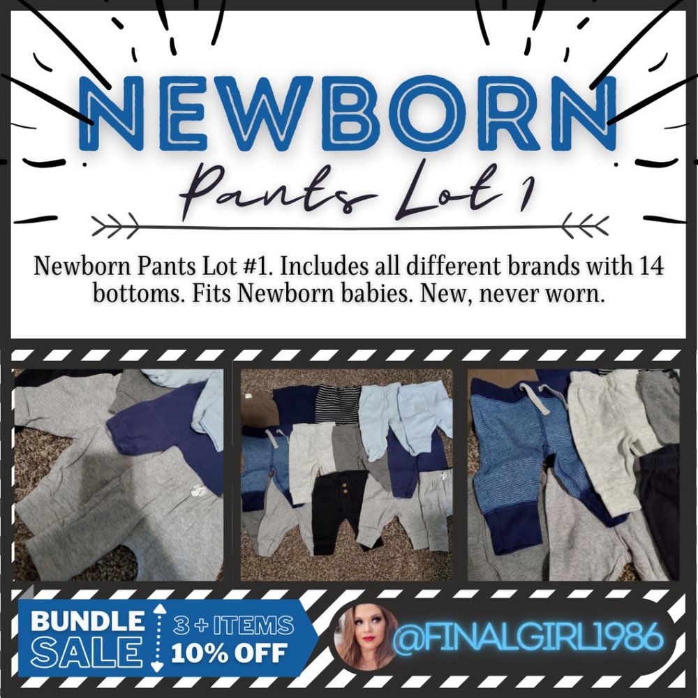 Newborn baby pants lot #1
